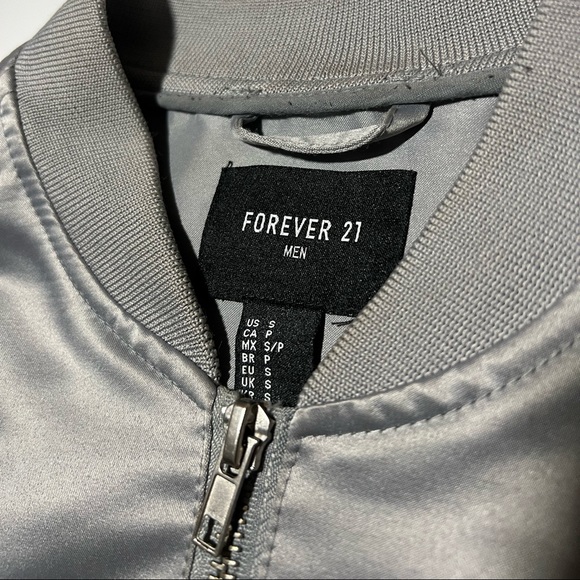 Silver shiny varsity jacket - Picture 3 of 4